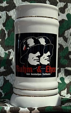 Bierkrug mit Goldlinien - Ruhm und Ehre - Motiv 2