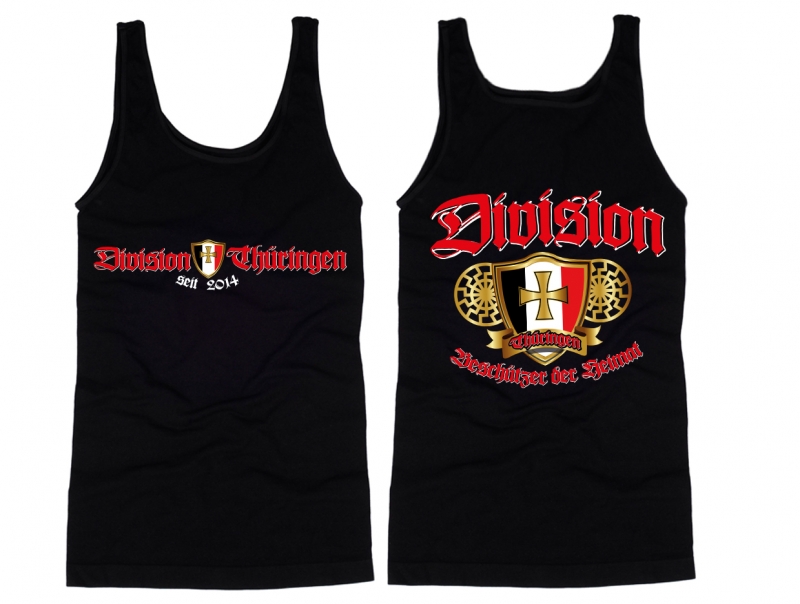 Muskelshirt/Tank Top - Division Thüringen - Beschützer der Heimat - beidseitig