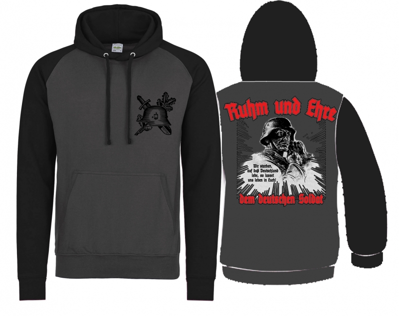 Baseball - Hoodie - 70 Jahre - bunt - Charcoal/JetBlack