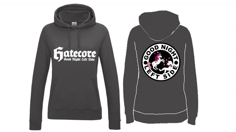 Frauen College Hoodie - Hatecore - GNLS - charcoal