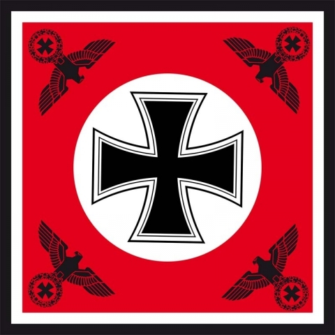 Fahne - 120x120 - Eisernes Kreuz mit vier Reichsadlern (69)