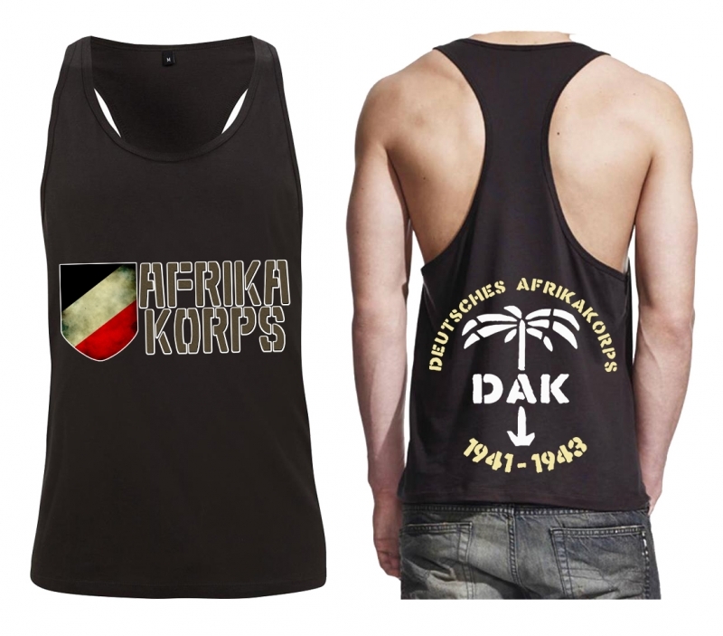 Muskelshirt/Tank Top Racer Back - Afrika Korps+++Einzelstück+++