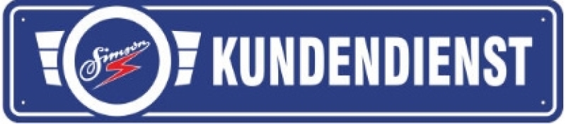 Blechschild - Simson Kundendienst - XXL-Version - S131 (358)