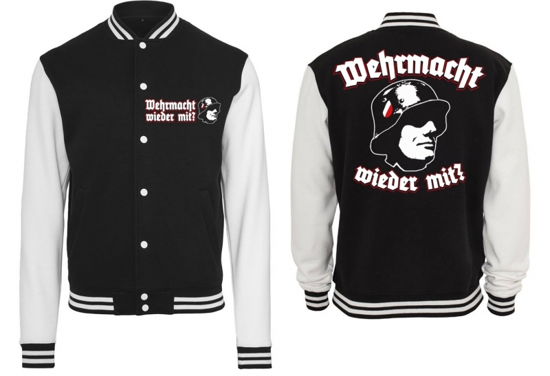 Frauen College Jacke - schwarz/weiß - Wehrmacht wieder mit ?