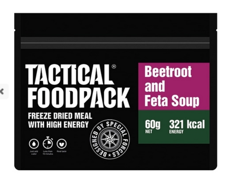 Taktisches Nahrungspack - BEETROOT SOUP WITH FETA 60 g