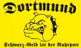 Fahne - Dortmund - Bulldogge Schwarz Gelb ist der Ruhrpott (111)