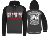 Baseball - Hoodie - Love White Girls - Charcoal/JetBlack