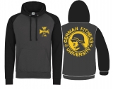 Baseball - Hoodie - German Fitness University - Soldat - Charcoal/JetBlack