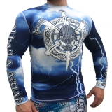 Rash Guard - Warrior of Asgard - blau +++RASUVERKAUF+++