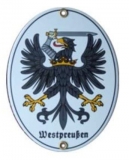 Emailleschild - Westpreußen