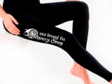 Frauen - Leggings - In uns brennt die Schwarze Sonne - schwarz/weiß