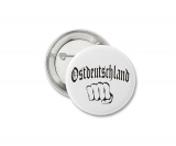 Button - Ostdeutschland mit Faust