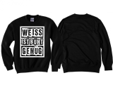 Pullover - Weiss ist bunt genug - schwarz/ weiß