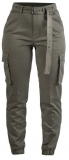 Frauen Hose - Army Pants - bestickt - OLIV