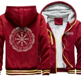 Trainingsjacke - Vegvisir - gefüttert - rot