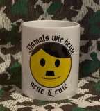 Tasse - Damals wie heute - Nette Leute - Gesicht