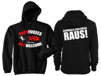 Kapuzenpullover - Rapefugees not Welcome