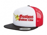 Cap Gasthaus Goldener Löwe - 3-Tone - schwarz/weiß/rot - Trucker Cap