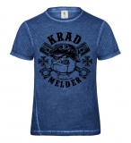 T-Hemd - Used Look - Krad Melder - blau