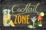 Blechschild - Cocktail-Zone - BS511 (294)