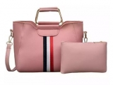 Frauen Handtasche - Stripe - rosa - mit Geldbeutel +++EINZELSTÜCK+++