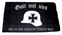 Fahne - Gott mit uns Stahlhelm (16)