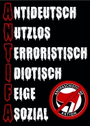 NUTZLOSE ANTIFA - Aufkleber Paket 100 Stück