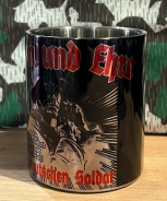 Edelstahltasse mit Karabinerhakengriff - Ruhm und Ehre