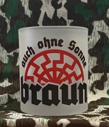 Glas Tasse - Auch ohne Sonne braun