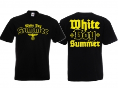 T-Hemd - White Boy Summer - Reichsadler - schwarz/gelb