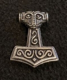 Silber Kettenanhänger - Thors Hammer