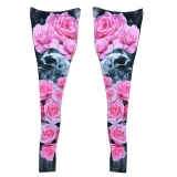 Premium Frauen - Leggings - Pink Roses