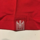 Premium Shirt - Goldener Löwe - Niemals aufgeben - rot