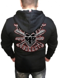 Druck18 Premium - Kapuzenjacke - Aryan Warrior - schwarz