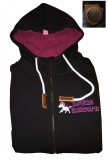 Druck18 Premium - Frauen Kapuzenjacke - Aryan Unicorn - schwarz