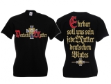 Frauen T-Shirt - Deutsche Mutter - schwarz