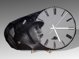 Standuhr aus Naturschiefer - Soldat der Wehrmacht - Motiv 2