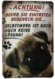 Blechschild - Achtung Mops - BSK07 (189)