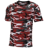 T-Hemd - rot-camo